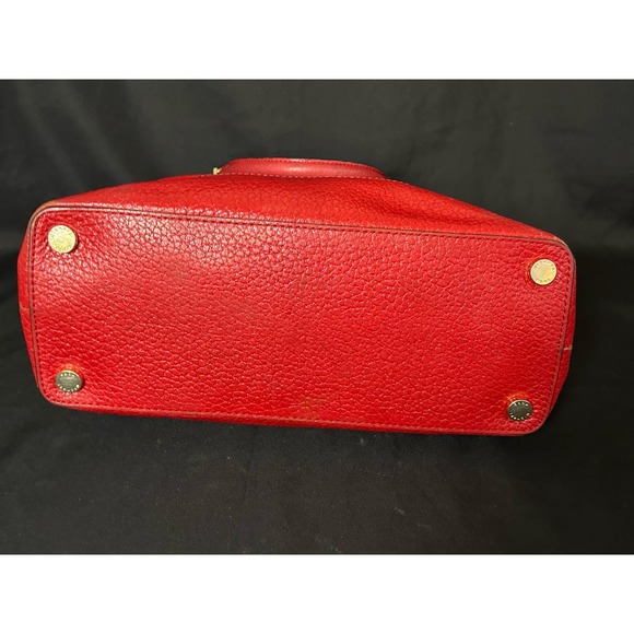 Michael Kors SMYTHE Dome Pebble Leather Satchel Shoulder Bag Chili 30T5GSOS3E - Picture 7 of 10